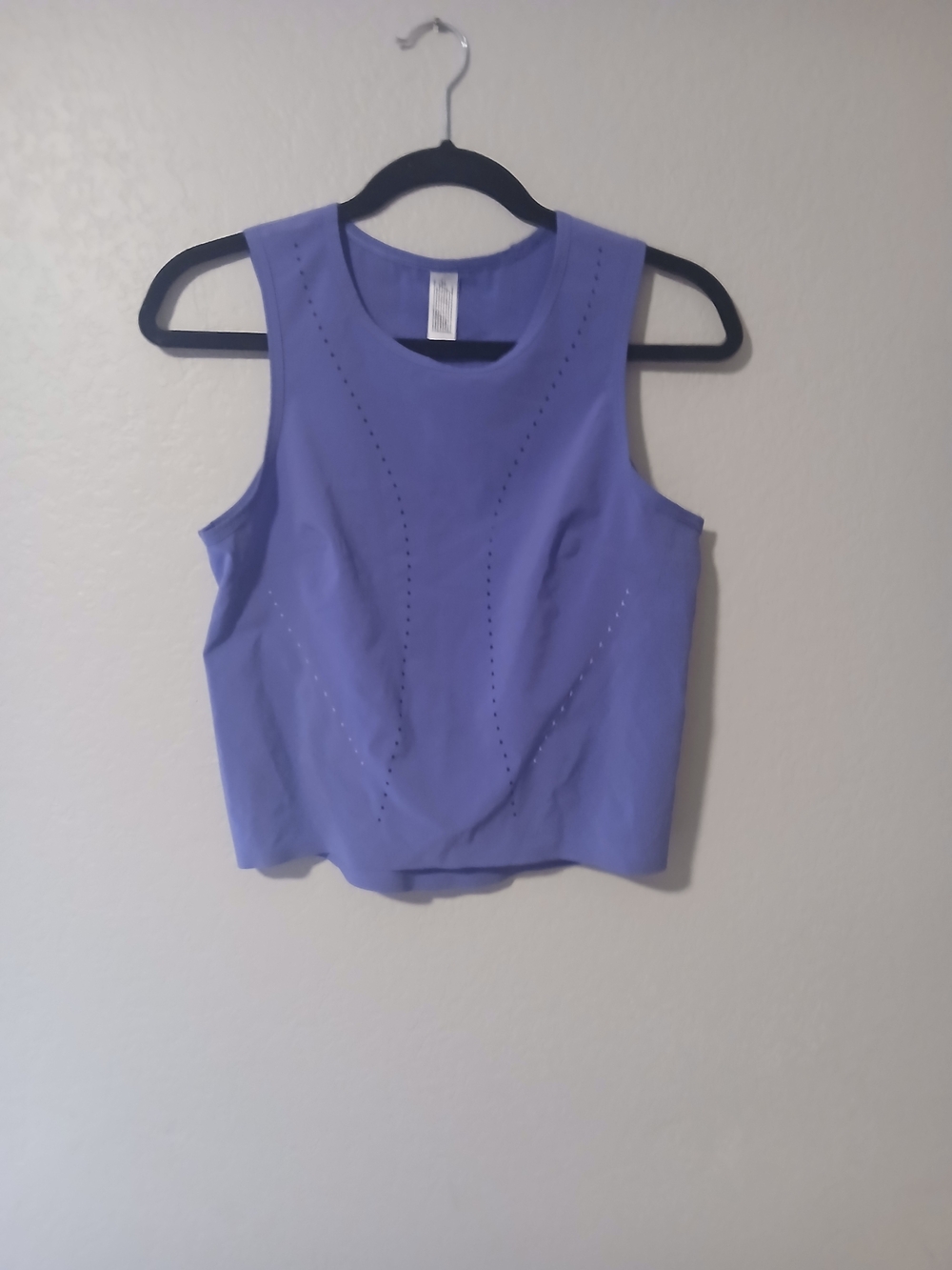 lululemon athletica Lavender Perforated Muscle Tee